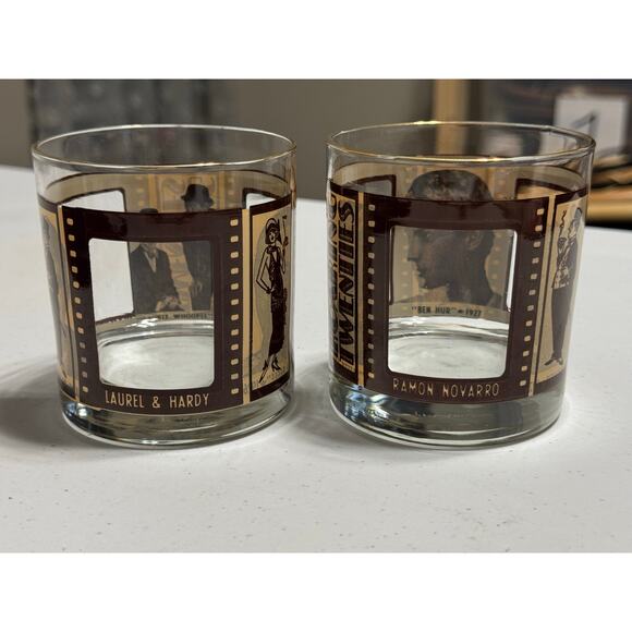 HOuze Roaring Twenties Classic Film Stars Highball Bar Glasses - Picture 6 of 9